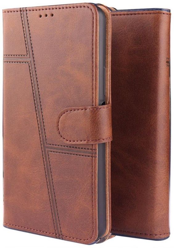 RAWAT Flip Cover for Oppo A31 Flip Cover  (Brown, Dual Protection, Pack of: 1)