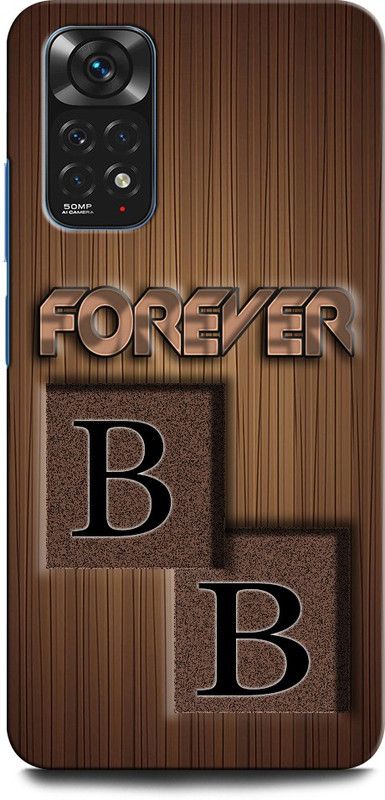 INTELLIZE Back Cover for Redmi Note 11 BB, B LOVE B, B LETTER, BB NAME  (Multicolor, Hard Case, Pack of: 1)