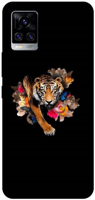 URCHIN Back Cover for Vivo V20 cheeta, tiger, lion, animal, flowers, guccie  (Multicolor, Shock Proof, Pack of: 1)