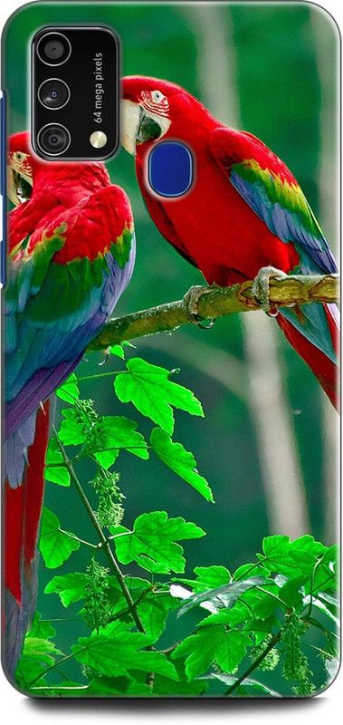 Afterglow Back Cover for SAMSUNG Galaxy M31 PARROT, NATURAL, NATURE, TROPICAL, BIRDS, PARROT COUPLE, CUTE, BEAUTIFUL  (Multicolor, Shock Proof, Pack of: 1)