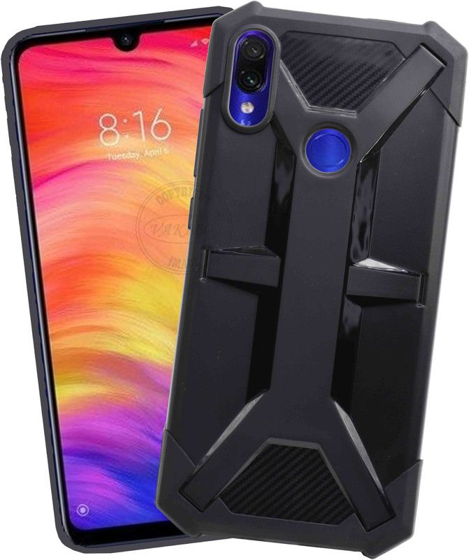 VAKIBO Back Cover for MI Redmi Note 7 Pro, Redmi Note 7 Pro  (Black, Grip Case, Pack of: 1)