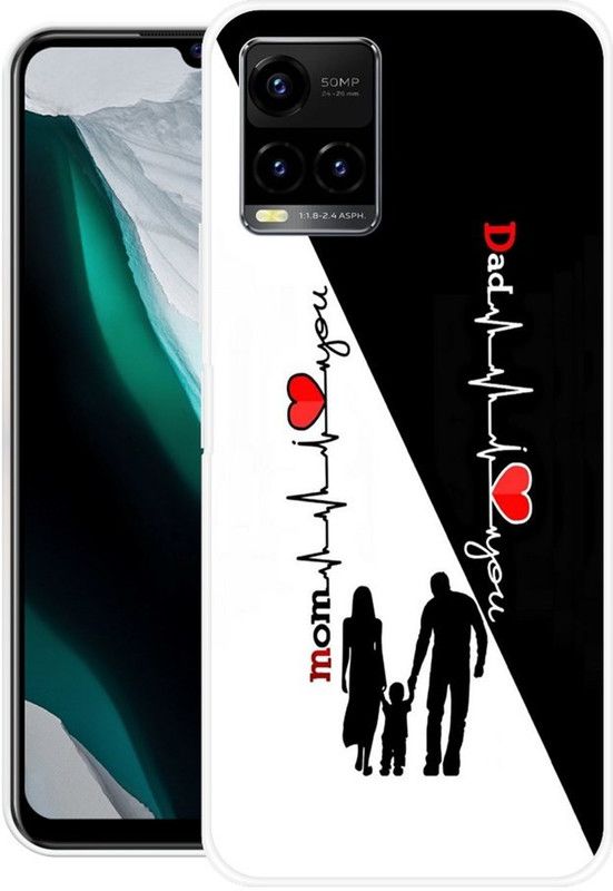 PictoWorld Back Cover for VIVO Y21T, VIVO Y21 2020, VIVO Y33s  (Black, White, Grip Case, Silicon, Pack of: 1)
