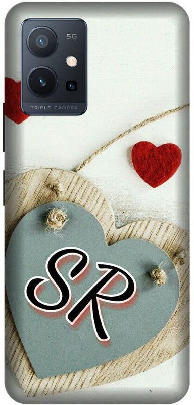 VS PRINT LINK Back Cover for VIVO T1 (5G) , V2141 ,SR, S LOVES R, SR NAME, SR Love Printed  (White, Hard Case, Pack of: 1)