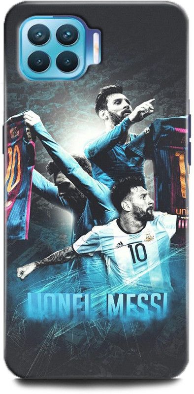 WallCraft Back Cover for OPPO F17 Pro, CPH2119 MESSI, LIONE MESSI, FOTBALL, MESSI 10, BARCELONA, SPORTS  (Multicolor, Dual Protection, Pack of: 1)