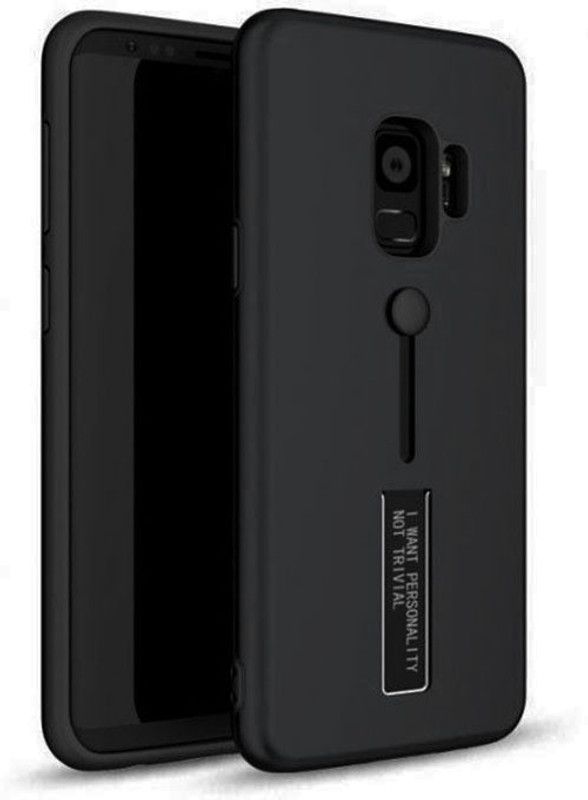 Lilliput Book Cover for Samsung Galaxy S9  (Black, Grip Case, Pack of: 1)