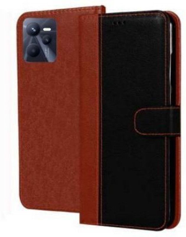 RharanxyN Back Cover for realme narzo 50A Prime in Cases & Covers  (Black, Brown, Shock Proof, Pack of: 1)