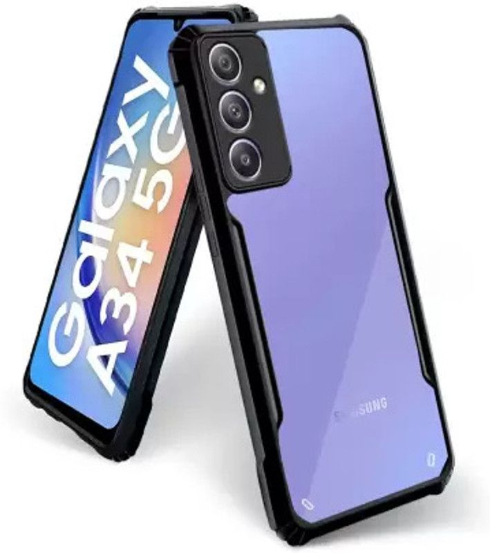 Hydbest Back Cover for Samsung Galaxy A34 5G  (Transparent, Grip Case, Pack of: 1)