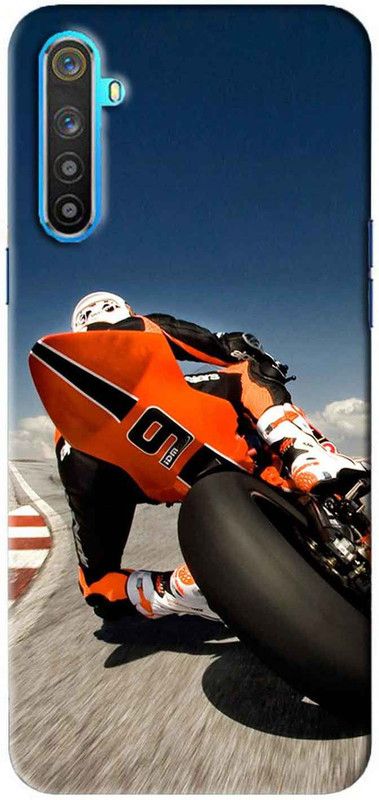 NDCOM Back Cover for Realme 6i Racing Bike Motorcycle Printed  (Multicolor, Hard Case, Pack of: 1)