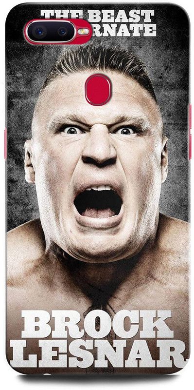 INTELLIZE Back Cover for OPPO F9 CPH1881 BROCKLESNAR, WWE, WRESTELMANIA, FIGHTER  (Multicolor, Hard Case, Pack of: 1)