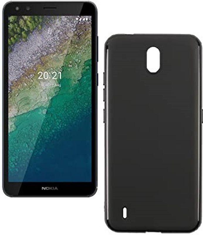 VDAT Back Cover for Nokia C01 Plus  (Black, Shock Proof, Pack of: 1)