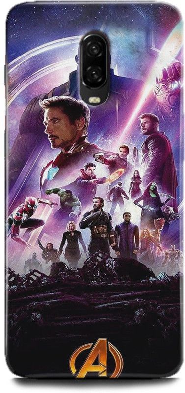 INDICRAFT Back Cover for One Plus 6T, Avenger, Printed  (Multicolor, Shock Proof, Pack of: 1)