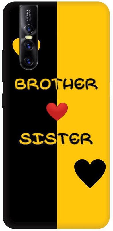 Bluvver Back Cover for Vivo V15 Pro, Vivo 1818, Printed Love Brother Sister, Back Cover  (Multicolor, Hard Case, Pack of: 1)