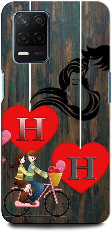 ORBIQE Back Cover for Realme 9 5G HH, H LOVE H, H LETTER, HH NAME  (Multicolor, Hard Case, Pack of: 1)