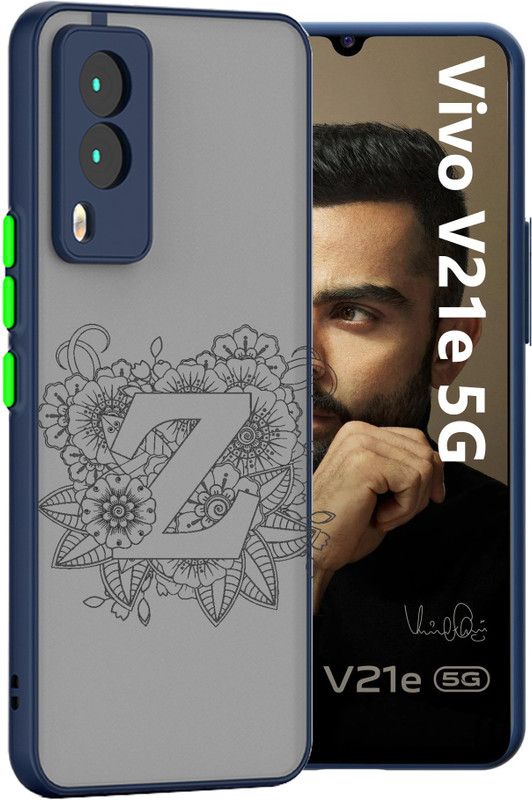 Lilliput Back Cover for VIVO V21e 5G, VIVO V21e 5G Z Letter Case  (Multicolor, Matte Finish, Pack of: 1)