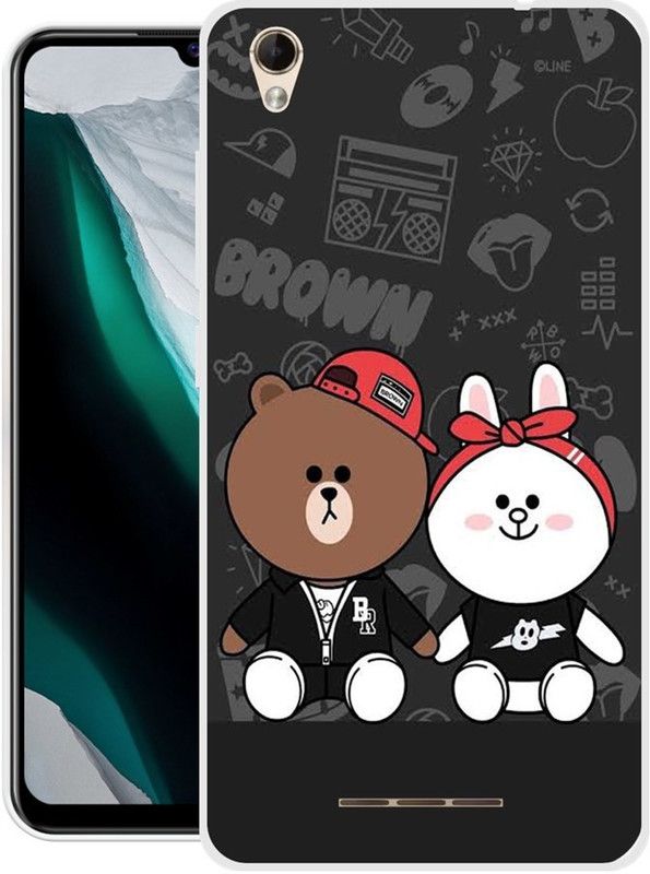 Aabra Back Cover for Lava Z60  (Black, Flexible, Silicon, Pack of: 1)