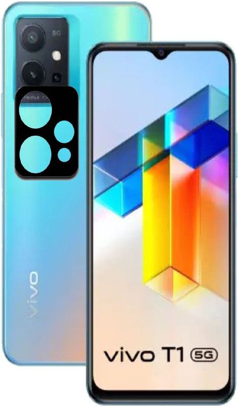 NSTAR Front Camera Lens Glass Protector for Vivo T1 5G  (Pack of: 1)