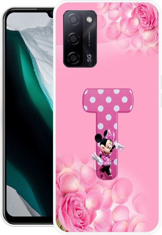 DESILOVE Back Cover for Oppo A53s 5G  (Pink, Grip Case, Silicon, Pack of: 1)