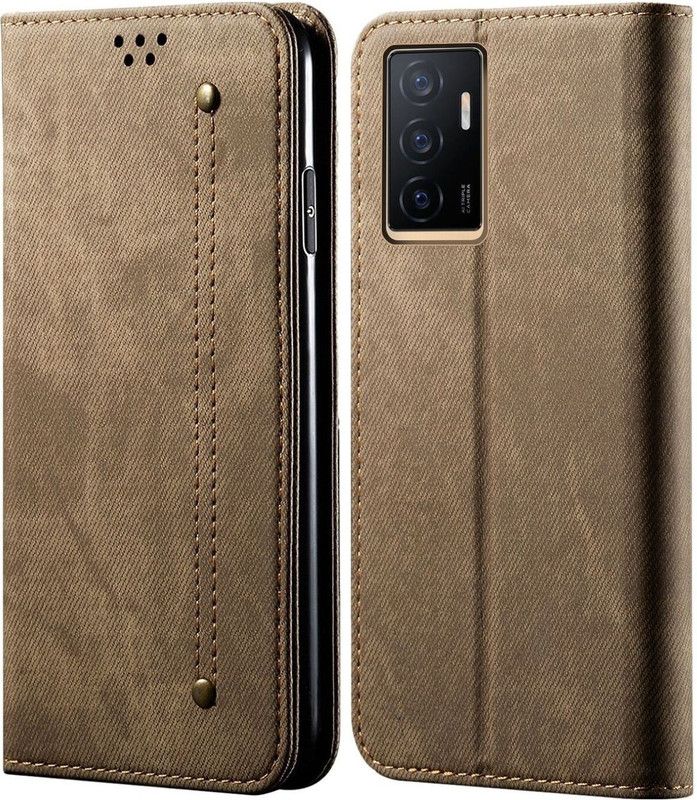 TURTLE Flip Cover for Vivo V23e 5G  (Beige, Pack of: 1)