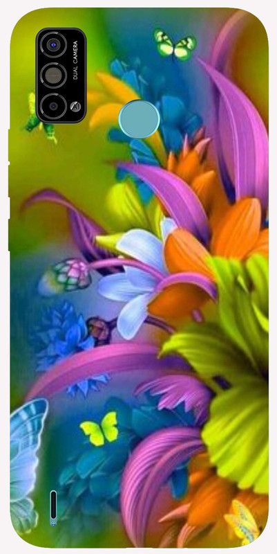 Koolbug Back Cover for Tecno Spark Go 2021  (Multicolor, Grip Case, Silicon, Pack of: 1)