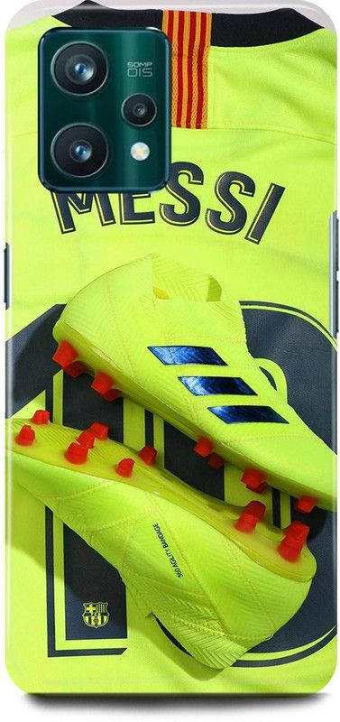 play fast Back Cover for realme 9i, RMX3491 LIONEL, MESSI, 10, FOOTBALL, PLAYER  (Green, Hard Case, Pack of: 1)