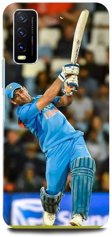 play fast Back Cover for Vivo Y20, V2029 MS, DHONI, MAHENDRA, SINGH, DHONI  (Blue, Hard Case, Pack of: 1)