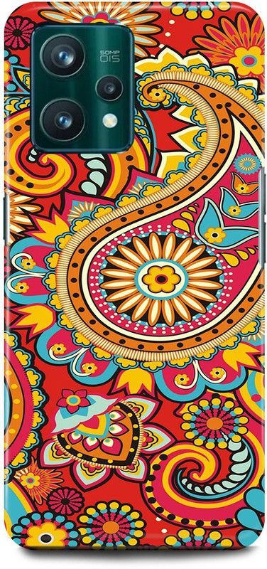 play fast Back Cover for realme 9i, RMX3491 MANDALA, ART, RANGOLI, ART, DESIGN  (Multicolor, Hard Case, Pack of: 1)