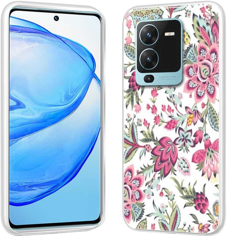 Vascase Back Cover for Vivo V25 5G  (Multicolor, Dual Protection, Silicon, Pack of: 1)