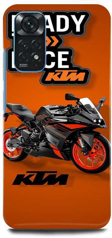 play fast Back Cover for Redmi Note 11 KTM, BIKE, LOVER, RIDER, READY TO RACE  (Orange, Hard Case, Pack of: 1)
