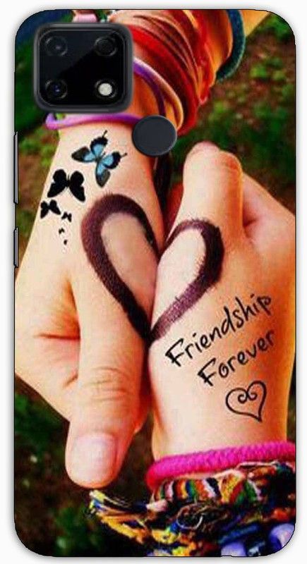 itrusto Back Cover for Realme Narzo 20 Friends Forever PRINTED Back Cover  (Multicolor, Pack of: 1)