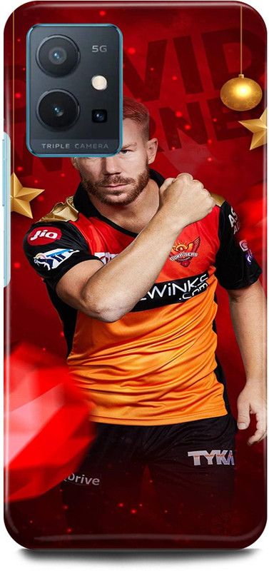 FRONK Back Cover for OPPO A96, CPH2333, DAVID, WARNER, SUNRISES, HYDERABAD  (Orange, Hard Case, Pack of: 1)