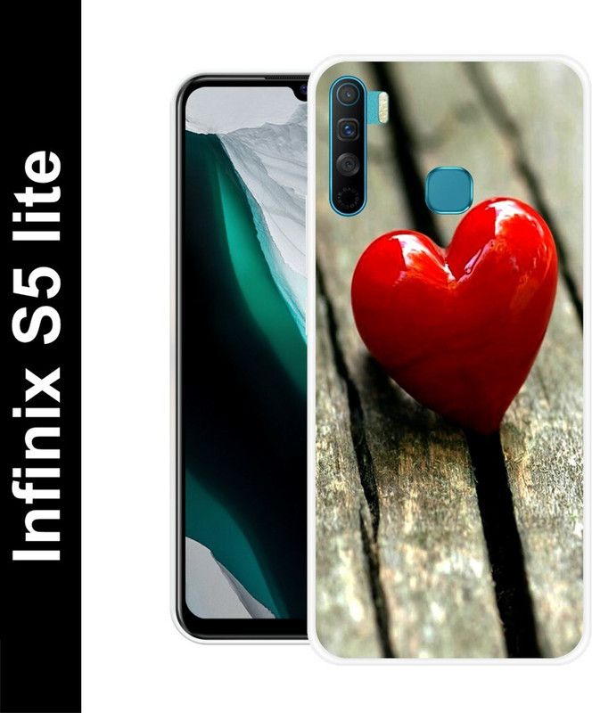 Artage Back Cover for Infinix S5 Lite  (Grey, Red, Silicon, Pack of: 1)