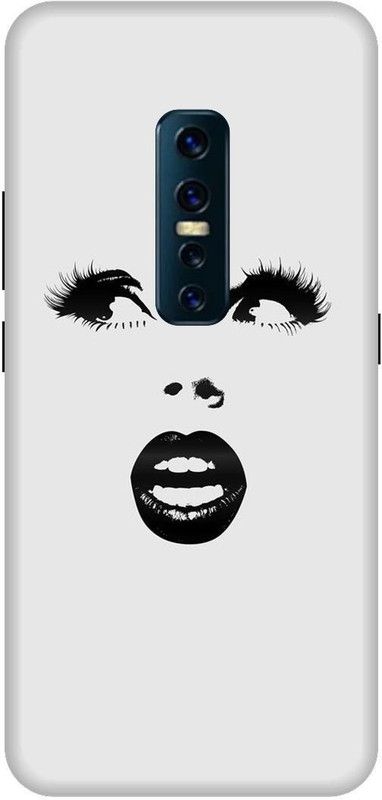 SSMORYA Back Cover for Vivo V17 Pro  (Black, White, Waterproof, Pack of: 1)