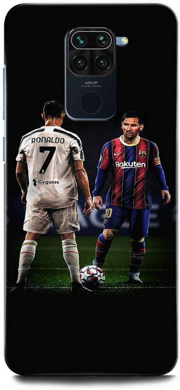 INTELLIZE Back Cover for REDMI Note 9 M2003J15SI LIONEMESSI, CRISTIANORONALDO, MESSIRONALDO  (Multicolor, Hard Case, Pack of: 1)
