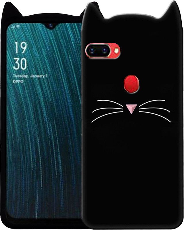 Rance Back Cover for Oppo A7  (Black, Flexible, Silicon, Pack of: 1)