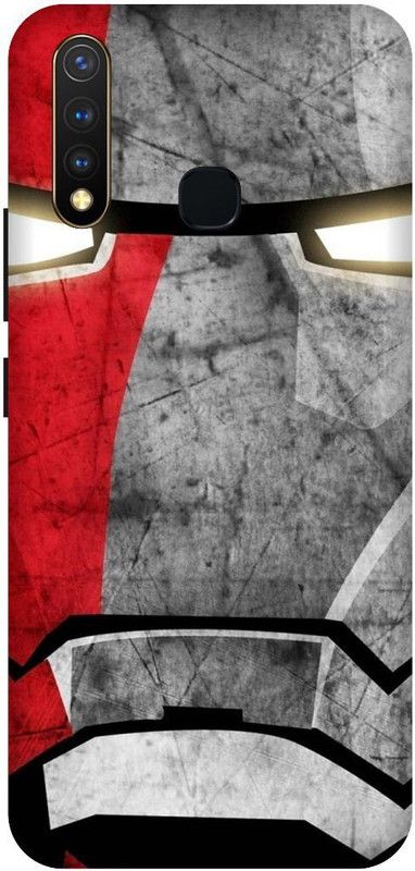 SSMORYA Back Cover for Vivo U20 (Iron Man Mask) Printed Back Cover  (Multicolor, Waterproof, Pack of: 1)