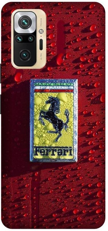 GRAFIQE Back Cover for REDMI Note 10 Pro  (Maroon, Yellow, Shock Proof, Pack of: 1)