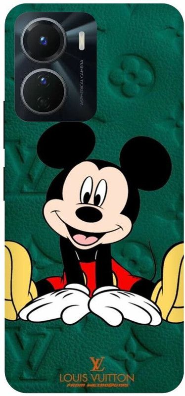 COVERJET Back Cover for VIVO Y16-MICKEY- MOUSE- MINNIE- MOUSE- CARTOON  (Red, Hard Case, Pack of: 1)