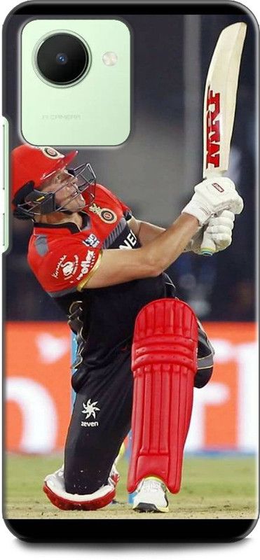 WallCraft Back Cover for Realme C30s, RMX3690 AB DE VILLIERS, CRICKET, BATSMAN, SPORTS  (Multicolor, Dual Protection, Pack of: 1)