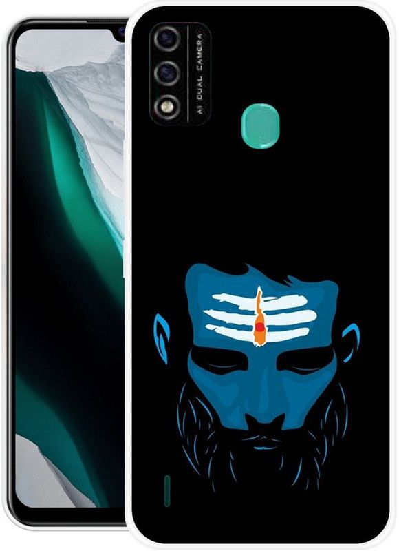 ROSSY Back Cover for Itel A48  (Black, Blue, Grip Case, Silicon, Pack of: 1)