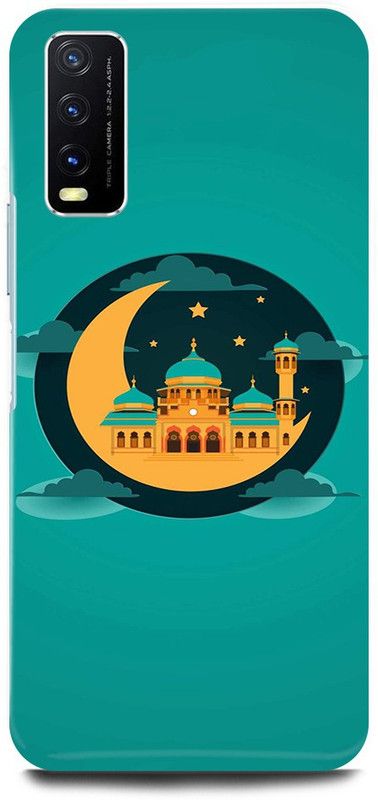 play fast Back Cover for Vivo Y12s, V2033 ALLAH, MUSLIM, GOD, MADINA, TEMPLE, DARGAH  (Green, Hard Case, Pack of: 1)