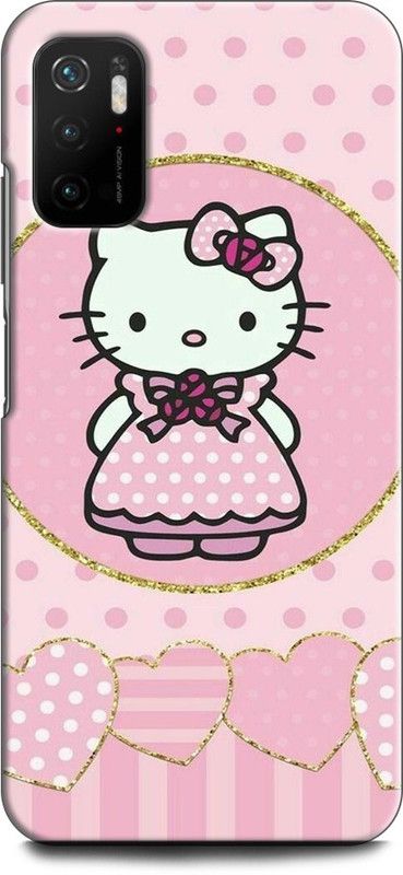 KEYCENT Back Cover for POCO M3 Pro 5G LOVE, KITTY, EMOJII, CUTE CAT, TENOR, CARTONE  (Multicolor, Pack of: 1)