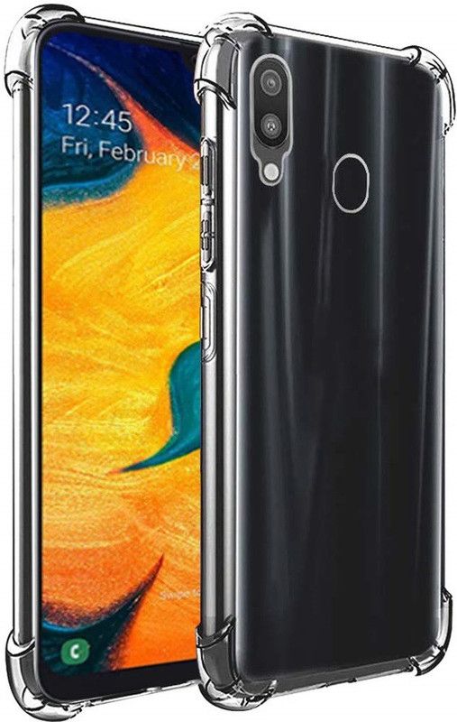 Phone Back Cover Bumper Case for Redmi Note 7S  (Transparent, White, Grip Case, Pack of: 1)