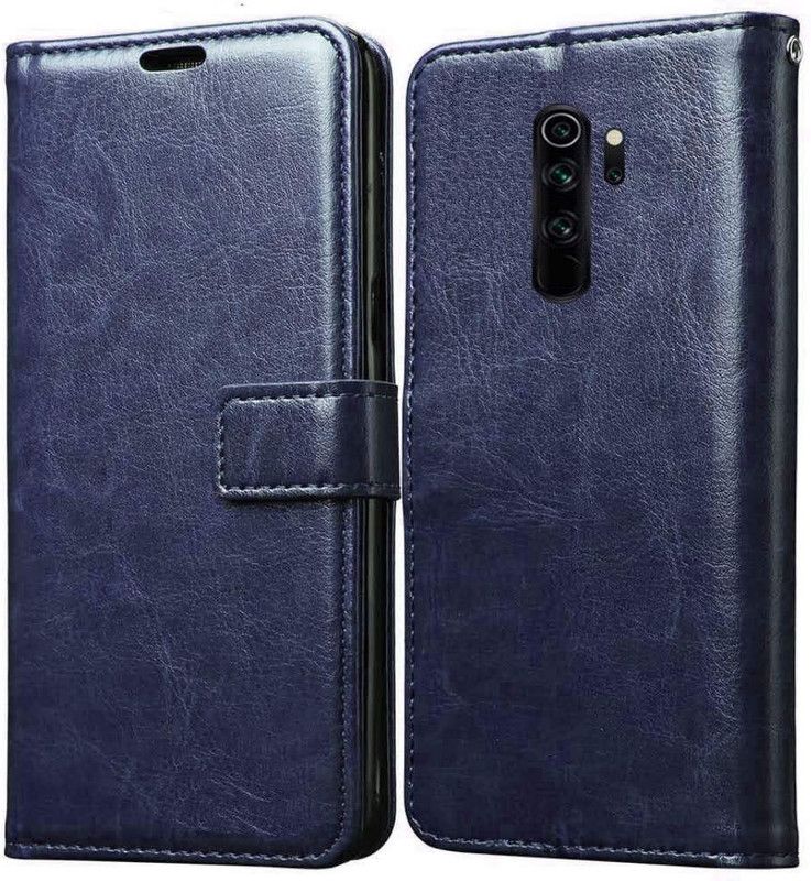 Balacase Flip Cover for Mi Redmi Note 8 Pro  (Blue, Shock Proof, Pack of: 1)