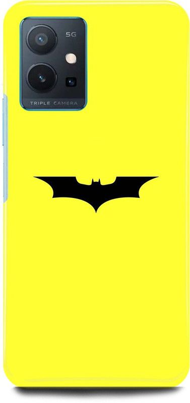 JUGGA Back Cover for OPPO A96, CPH2333, BATMAN, LOGO, SIGN, DESIGN  (Yellow, Hard Case, Pack of: 1)