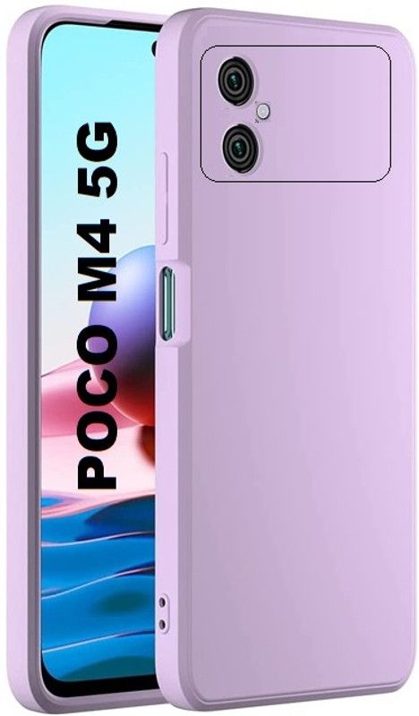 NewStatus Back Cover for Poco M4 5G  (Purple, Grip Case, Pack of: 1)