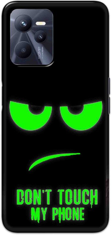 NDCOM Back Cover for Realme Narzo 50A Prime Don’t Touch My Phone Printed  (Multicolor, Hard Case, Pack of: 1)