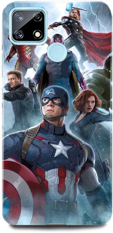 MP ARIES MOBILE COVER Back Cover for REALME C25S, RMX3197, AVENGER LOGO AVENGERS MARVELS SUPERHERO SUPERHEROES AVENGERS END GAME  (Multicolor, Hard Case, Pack of: 1)