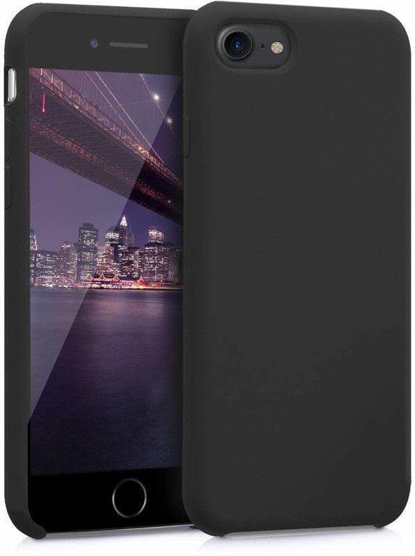 Nik case Back Cover for Apple iPhone 7  (Black, Grip Case, Silicon, Pack of: 1)