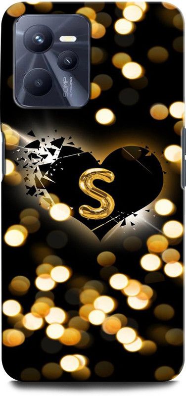 GRAFIQE Back Cover for Realme C35 S, S LETTER, S ALPHABET, S DESIGN  (Multicolor, Shock Proof, Pack of: 1)