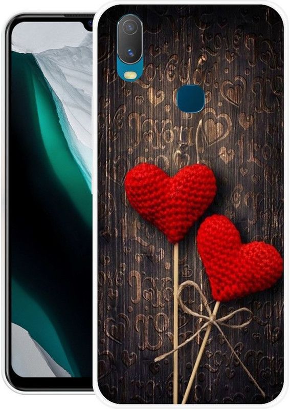JAYFOX Back Cover for Vivo Y11  (Brown, Red, Silicon)
